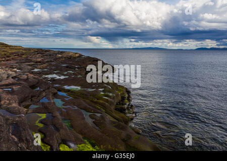 The coastline of Vadsoya, Vadso, Finnmark, Norway Stock Photo