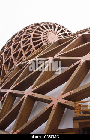 MILAN, ITALY - JUNE 29 2015: Malaysia Pavilion Structure at Expo 2015 in Milan, architectural Stock Photo