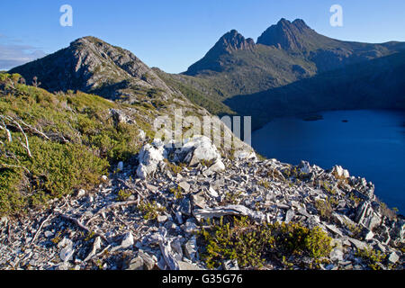 Cradle Mountain and Dove Lake Stock Photo