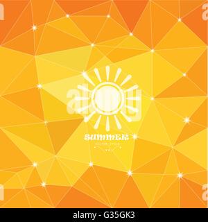 summer pattern, low poly design, hipster and modern concept with logo, text can be edited,texture can be used for wallpaper, pat Stock Vector