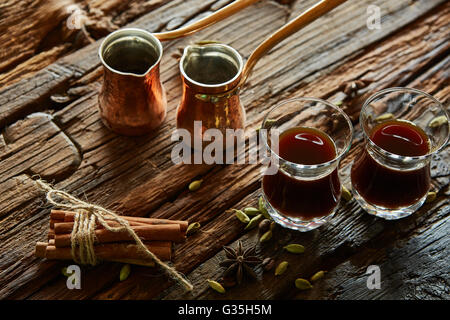 cups of turkish coffee Stock Photo