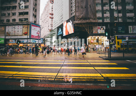 Fashion Walk Causeway Bay Hong Kong, China Stock Photo