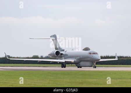 Royal Air Force Sentinel R.1 intelligence surveillance and reconnaissance aircraft ZJ692 of No. 5 (Army Co-operation) Squadron. Stock Photo