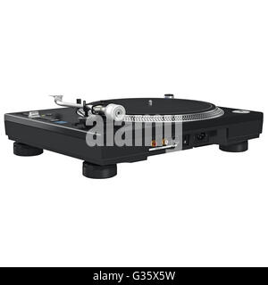 Dj music turntable mixer equipment Stock Photo