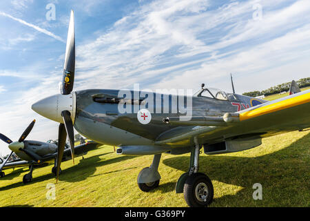 1944 Supermarine Spitfire VIIIc, MV154, on display at the 2015 Goodwood Revival, Sussex, UK. Stock Photo