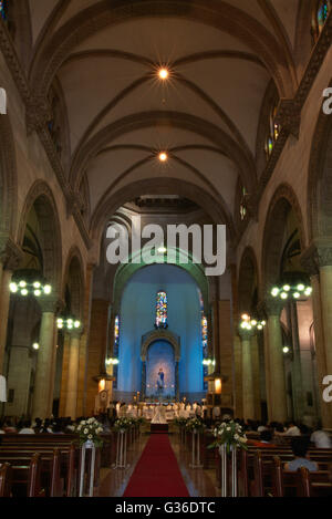 Manila Cathedral Interior, Philippines, Intramuros Stock Photo