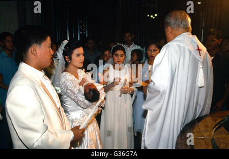 Wedding & Christening, Manila, Philippines Stock Photo