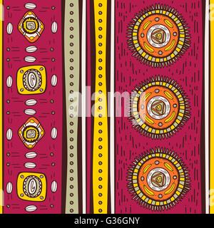 Pattern with ethnic motifs Stock Vector
