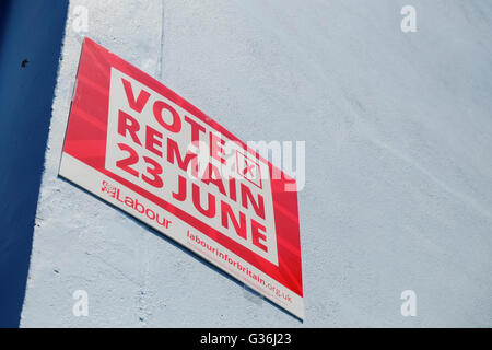 Two households with divided opinions on the EU referendum Stock Photo