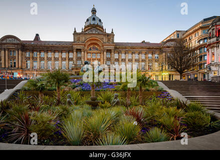 The first of the monumental town halls that would come to characterise the cities of Victorian England, Birmingham Town Hall Stock Photo