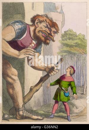 Fairy tale, Jack the Giant Killer Stock Photo