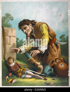 Fairy tale, Jack the Giant Killer Stock Photo