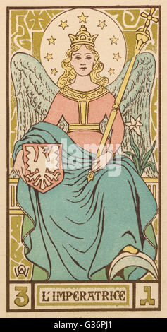 Tarot Card 3 - L'Imperatrice (The Empress) Stock Photo