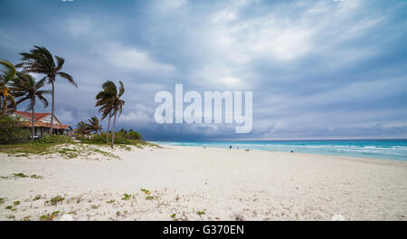 House on the quiet Varadero beach Stock Photo