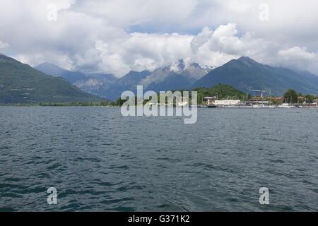 View from Bellano on Lake Como, Lombardy, Italy Stock Photo