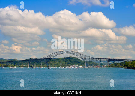 Bridge of the Americas, Panama City, Republic of Panama, Central America Stock Photo