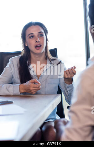 Colleagues having a meeting Stock Photo