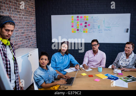 Group of designers working on project Stock Photo