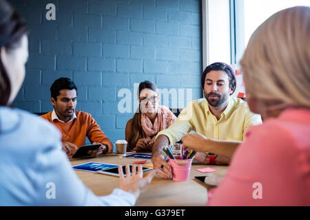 Group of designers working on a project Stock Photo