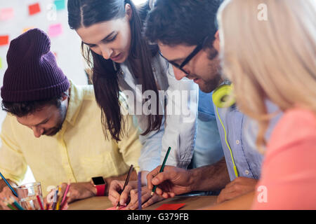 Designers working on a project Stock Photo