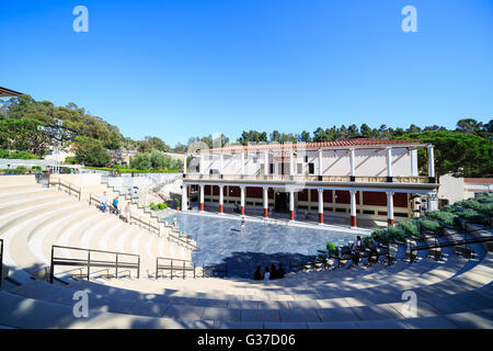 Los Angeles, SEP 28: The famous Getty Villa on SEP 28, 2014 at Los Angeles Stock Photo