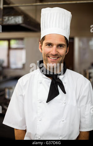 Portrait of smiling chef Stock Photo
