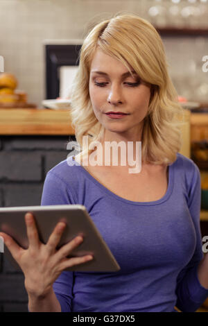 Couple using a tablet computer Stock Photo