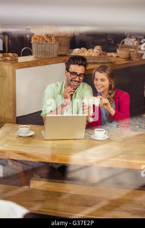Couple using a smartphone Stock Photo