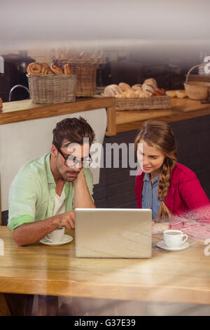 Couple using a smartphone Stock Photo