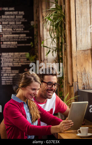 Couple using a tablet computer Stock Photo