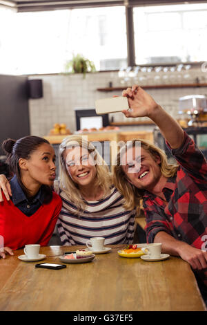 Friends taking a selfie Stock Photo