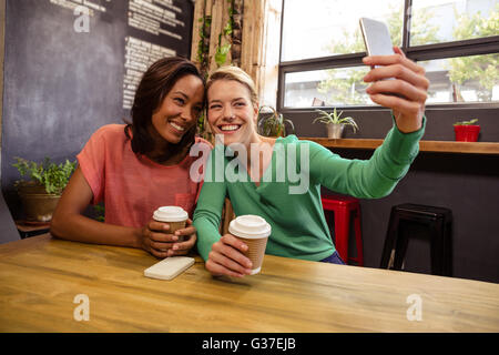 Friends taking a selfie Stock Photo