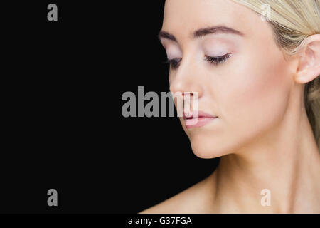 Portrait of woman posing for the camera Stock Photo