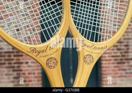 Royal or Real Tennis at Hampton Court Palace, London, England, UK. Stock Photo