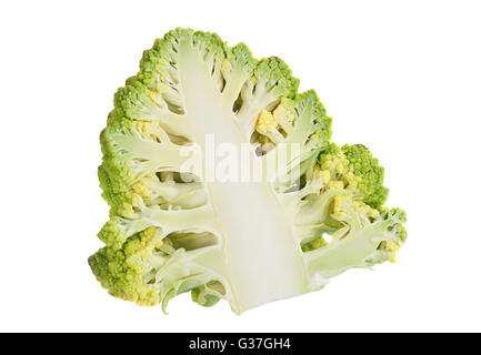 Romanesco cabbage iolsted on white background Stock Photo