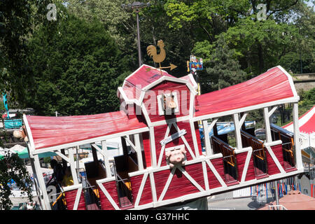 Victorian Gardens, Carnival in Central Park, NYC Stock Photo