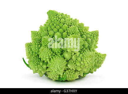 Romanesco cabbage iolsted on white background Stock Photo