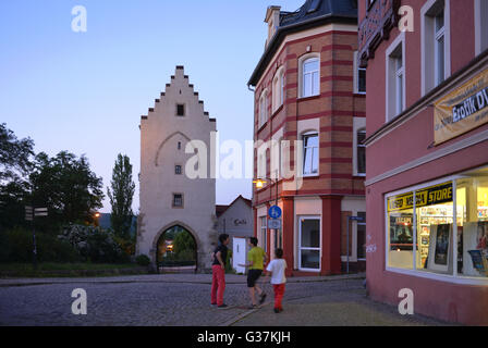 Saal gate, Saaltor, Saalstrasse, Saalfeld, Thuringia, Germany Stock Photo