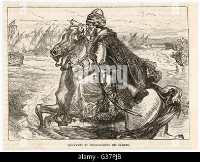 Siege Of Constantinople Turkish Sultan Mehmed Ii Enters The Captured Siege Of Constantinople Turkish Sultan Mehmed Ii Enters The Captured