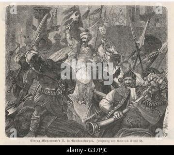 Siege Of Constantinople Turkish Sultan Mehmed Ii Enters The Captured Siege Of Constantinople Turkish Sultan Mehmed Ii Enters The Captured