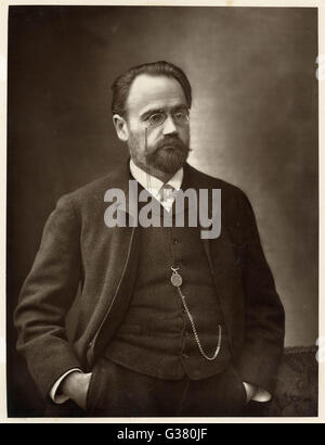 Emile Zola (1840 - 1902) French writer Stock Photo