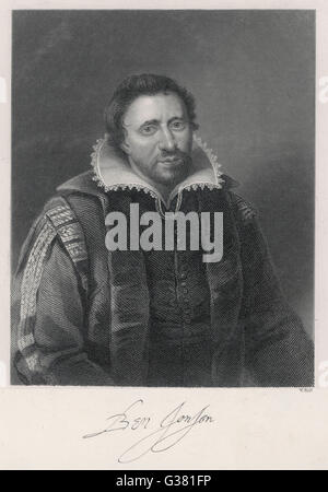 BEN JONSON  English playwright and poet        Date: 1572 - 1637 Stock Photo