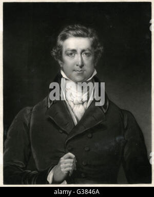 SIR ROBERT PEEL (THE YOUNGER)   British statesman        Date: 1788 - 1850 Stock Photo