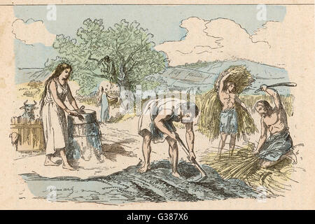 Iron Age Farming Stock Photo: 3177010 - Alamy