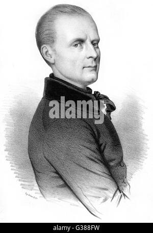 Alphonse de Lamartine Stock Photo