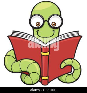 Cartoon Caterpillar Book Worm Stock Vector Image & Art - Alamy