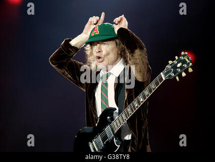 Manchester, UK. 9th June, 2016. AC/DC Performing on Their 'Rock Or Bust' Tour at Manchester Etihad Stadium Credit:  Ernie Pollard/Alamy Live News Stock Photo