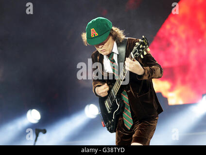 Manchester, UK. 9th June, 2016. AC/DC Performing on Their 'Rock Or Bust' Tour at Manchester Etihad Stadium Credit:  Ernie Pollard/Alamy Live News Stock Photo