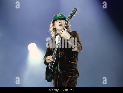 Manchester, UK. 9th June, 2016. AC/DC Performing on Their 'Rock Or Bust' Tour at Manchester Etihad Stadium Credit:  Ernie Pollard/Alamy Live News Stock Photo