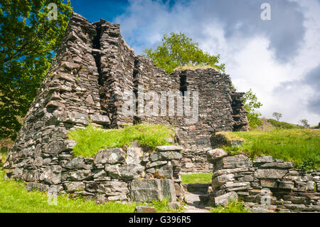 An image of the inside area and entrance of Dun Troddan, an Iron Age Broch near Glenelg, Lochalsh, Scotland Stock Photo